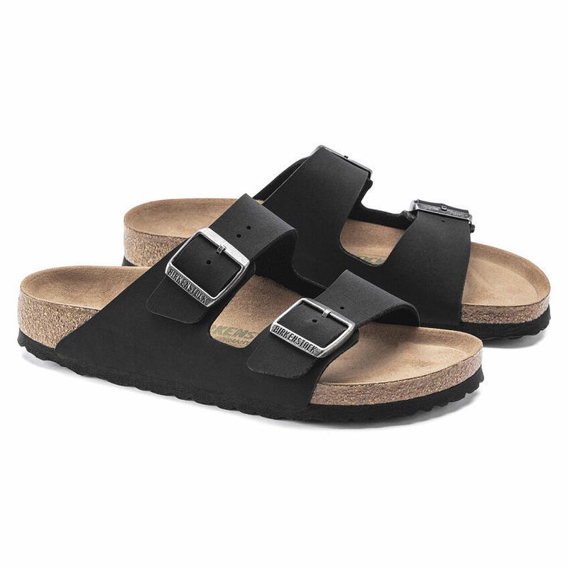 Birkenstock Vegan Birkibuc Arizona Dame Sort | DK 95CTV